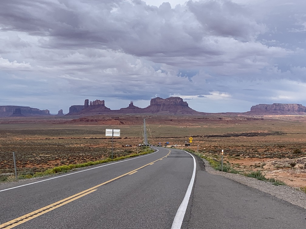 Road entering Monument Valley