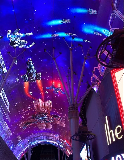The roof of Fremont Street Experience