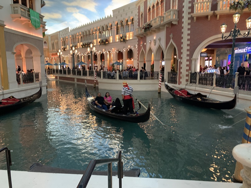The Venetian — Inside the building.