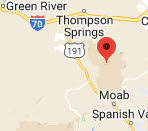 Google Map graphic link for Arches National Park
