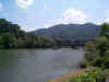 Two-thirds of a train bridge is all thats left. Gauley Bridge, WV (Jct of SR-39 & US-60)...6-01picture32.jpg (42550 bytes)