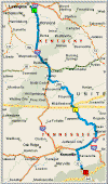 Lexington 2 Gatlinburg Route Map