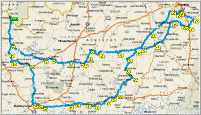 Map- Tell City to Lexington to Tell City